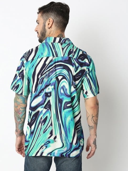 Boxy Fit Half Sleeve Printed Shirts
