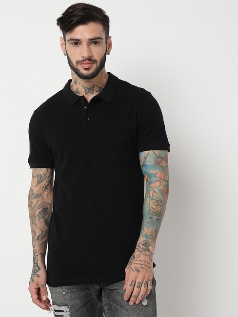 GAS | Slim Fit Half Sleeve Solid Polo T-Shirt