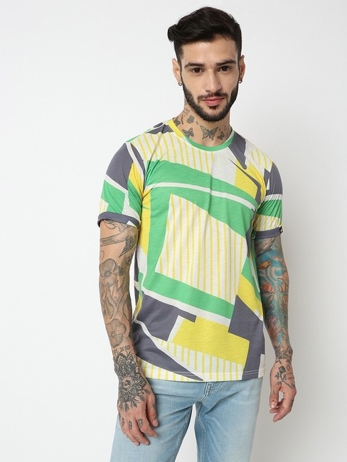 GAS | Relaxed Fit Half Sleeve Printed T-Shirt