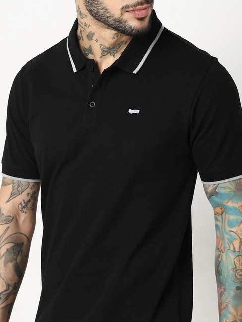 Relaxed Fit Half Sleeve Solid Polo T-Shirt