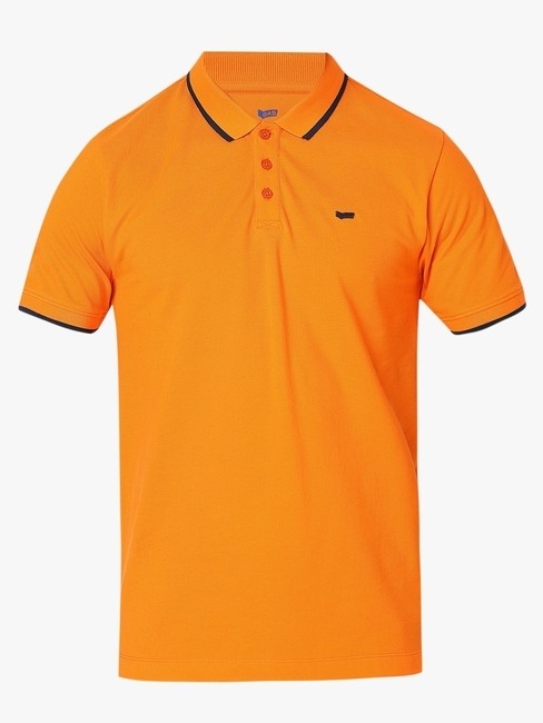 Relaxed Fit Half Sleeve Solid Polo T-Shirt