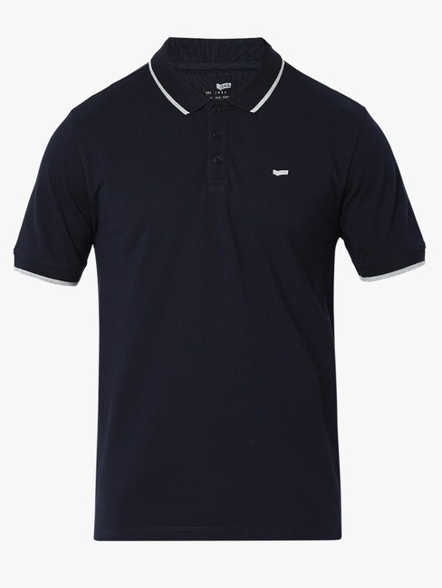 Relaxed Fit Half Sleeve Solid Polo T-Shirt