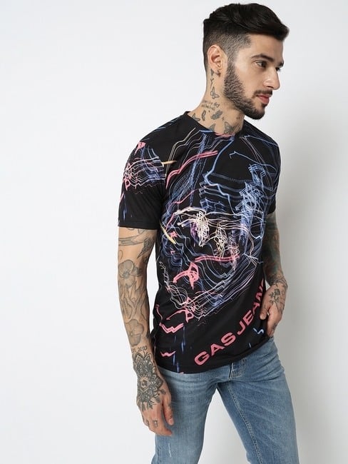 GAS | Relaxed Fit Half Sleeve Printed T-Shirt