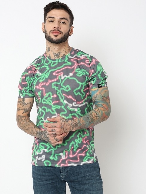 GAS | Relaxed Fit Half Sleeve Printed T-Shirt