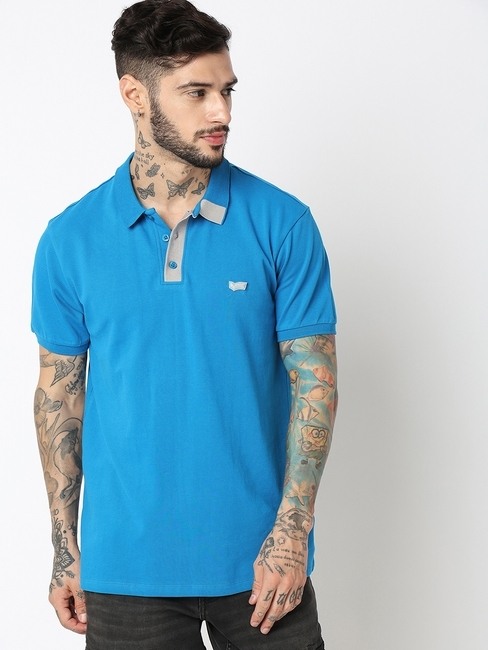 GAS | Relaxed Fit Half Sleeve Solid Polo T-Shirt