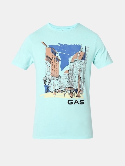 Boxy Fit Half Sleeve Printed T-Shirt