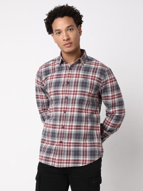 GAS | Regular Fit Full Sleeve Checkered Cotton Shirts