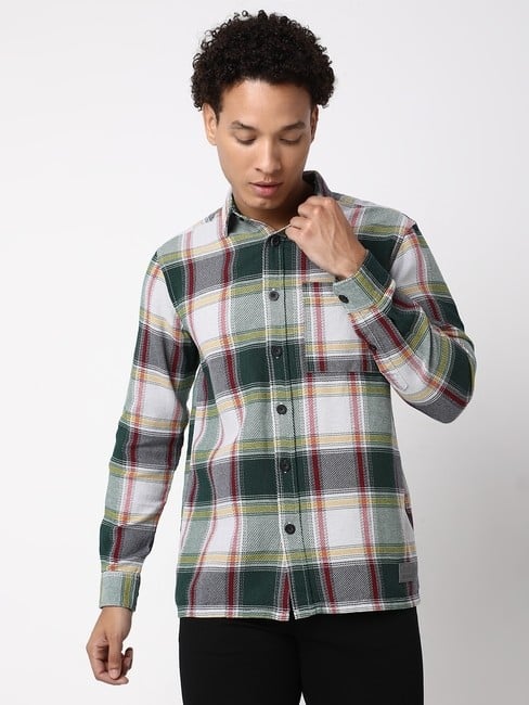 GAS | Regular Fit Full Sleeve Checkered Cotton Shirts