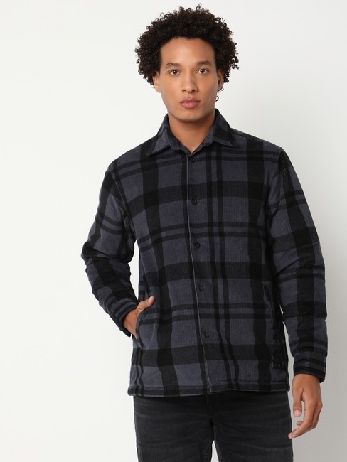 GAS | Full Sleeve Regular Collar Checkered Polycotton Shacket