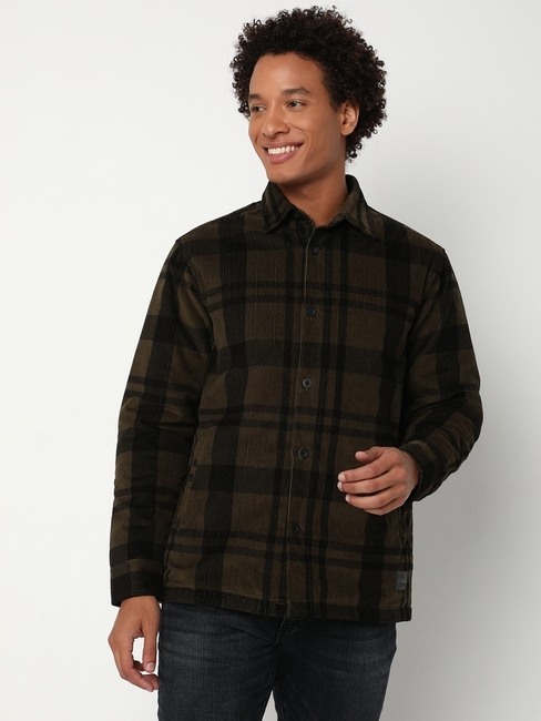 GAS | Full Sleeve Regular Collar Checkered Polycotton Shacket