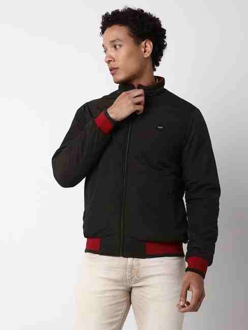 GAS | Regular Fit Full Sleeve High Neck Solid Nylon Jacket