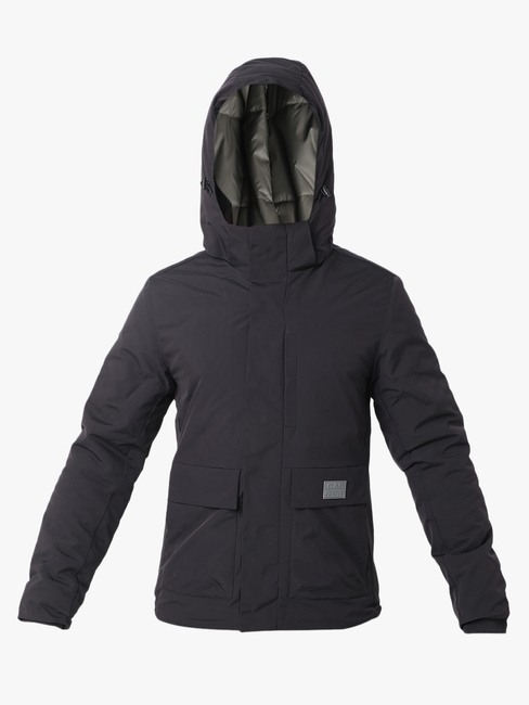 Regular Fit Full Sleeve Hooded Neck Solid Polyester Jacket