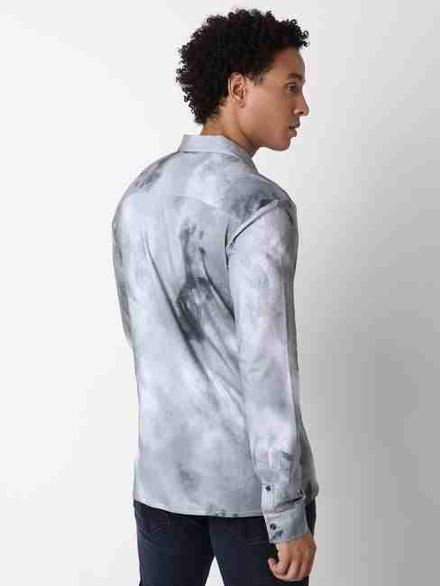 Regular Fit Full-Length Graphic Cotton Lycra Shirts