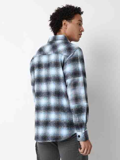Shacket Full Sleeve Checkered Cotton Shirts