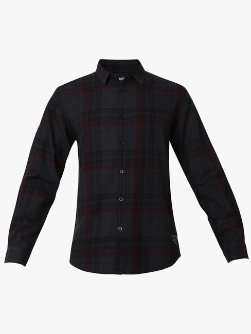 Regular Fit Full Sleeve Checkered Cotton Shirts