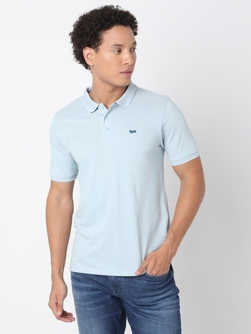 GAS | Regular Fit Half Sleeve Solid Cotton Polo T-Shirt