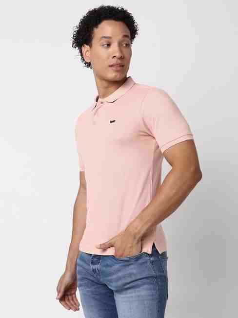 Regular Fit Half Sleeve Solid Cotton Polo T-Shirt