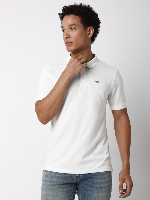 GAS | Regular Fit Half Sleeve Solid Cotton Polo T-Shirt