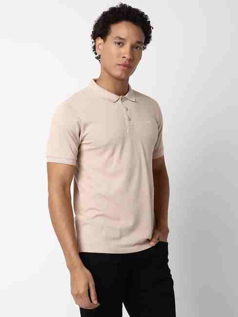 Regular Fit Half Sleeve Solid Cotton Polo T-Shirt