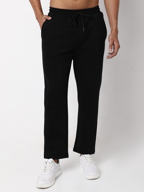 Men Track Pants with Drawstring Waist