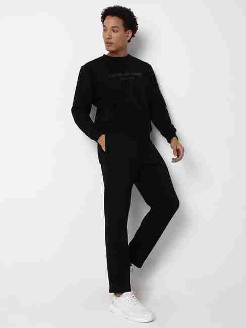 Men Track Pants with Drawstring Waist