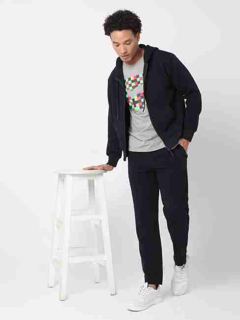 Brand Embossed Regular Fit Pants