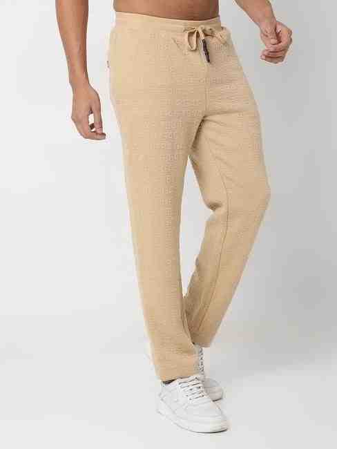 Renzo Emb Brand Embossed Regular Fit Track Pants