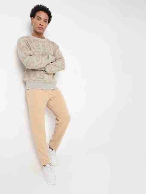 Renzo Emb Brand Embossed Regular Fit Track Pants