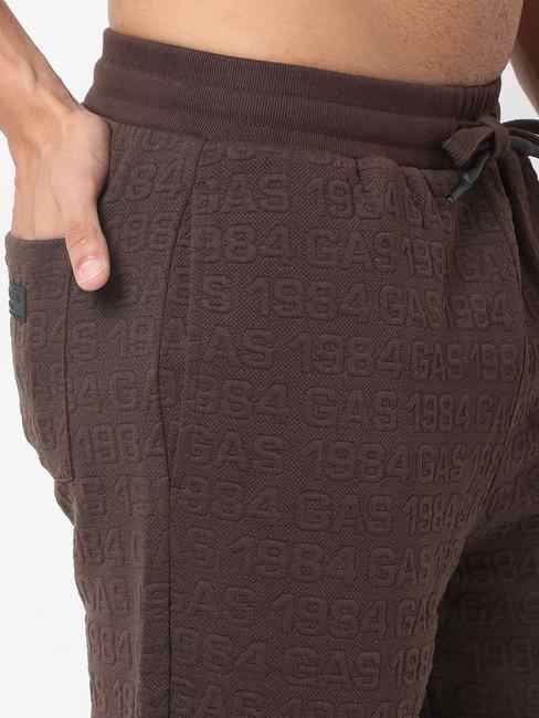 Brand Embossed Regular Fit Pants