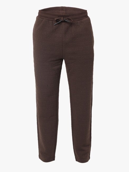 Brand Embossed Regular Fit Pants