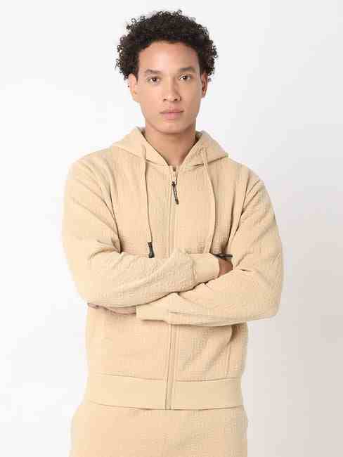 GAS | Regular Fit Full-Length Hooded Neck Cotton Lycra Sweatshirts