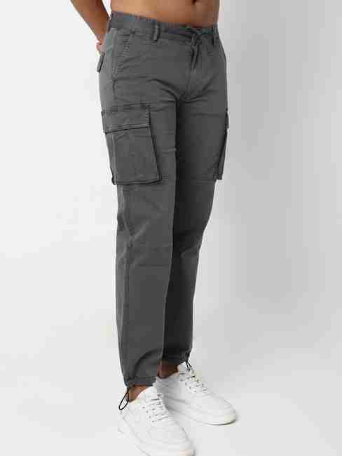 Combat In Curry Skinny Solid Trousers