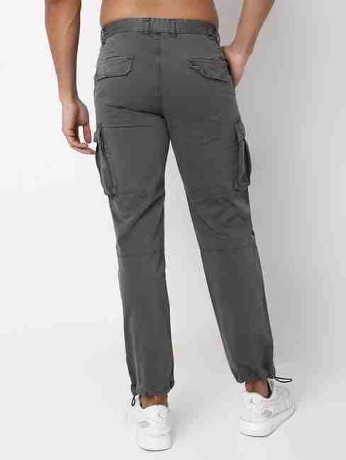 Combat In Curry Skinny Solid Trousers