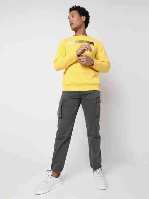 Combat In Curry Skinny Solid Trousers