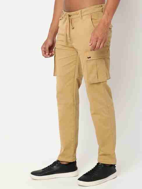 Combat In Curry Skinny Solid Trousers