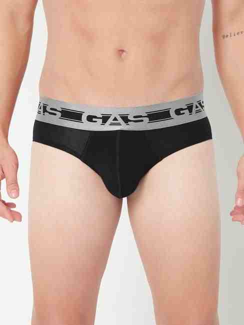 GAS | Men's Solid Classic Modal Briefs - Black