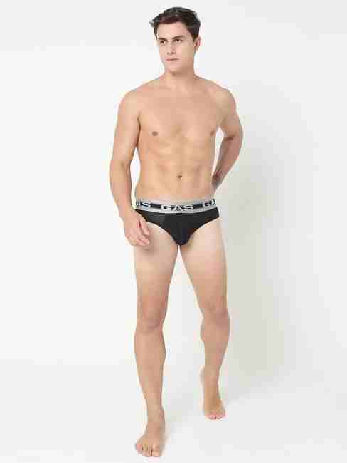 Men's Solid Classic Modal Briefs - Black