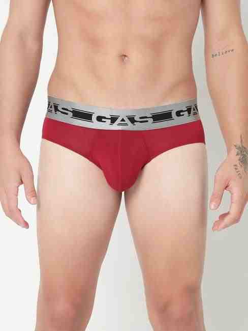 GAS | Men's Solid Classic Modal Briefs - Red