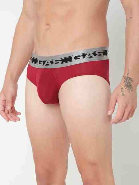 Men's Solid Classic Modal Briefs - Red