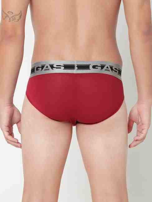 Men's Solid Classic Modal Briefs - Red