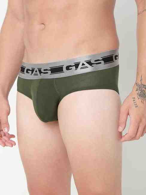 Men's Solid Classic Modal Briefs - Green