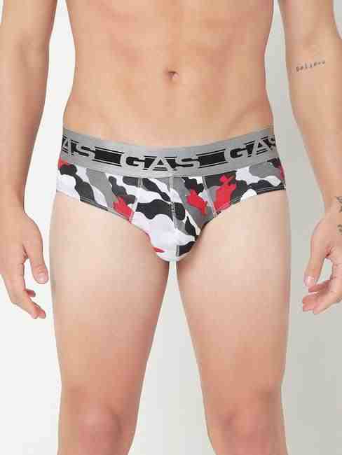 GAS | Men's Abstract Classic Modal Briefs - Red