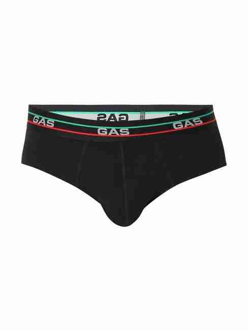 Men's Solid Classic Cotton Briefs - Black