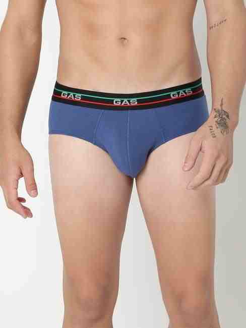 GAS | Men's Solid Classic Cotton Briefs - Navy