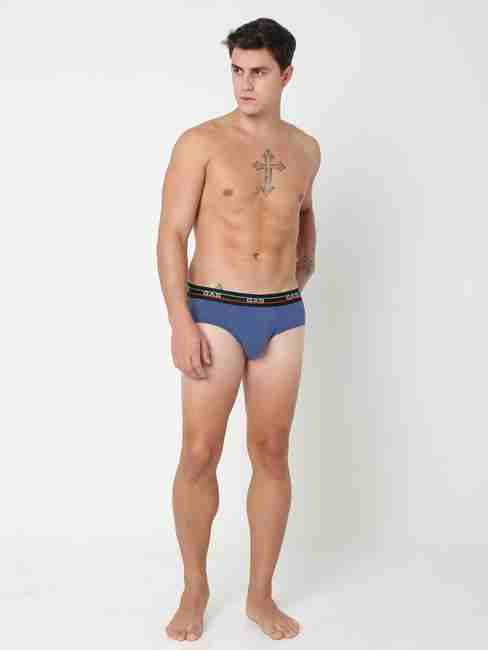 Men's Solid Classic Cotton Briefs - Navy