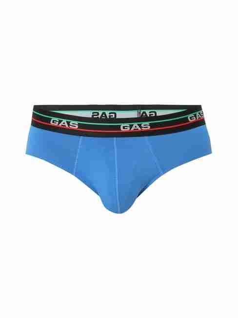 Men's Solid Classic Cotton Briefs - Blue