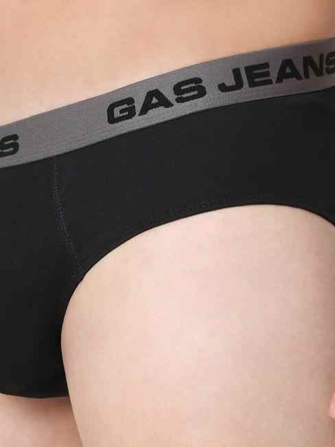 Men's Solid Classic Cotton Briefs - Black