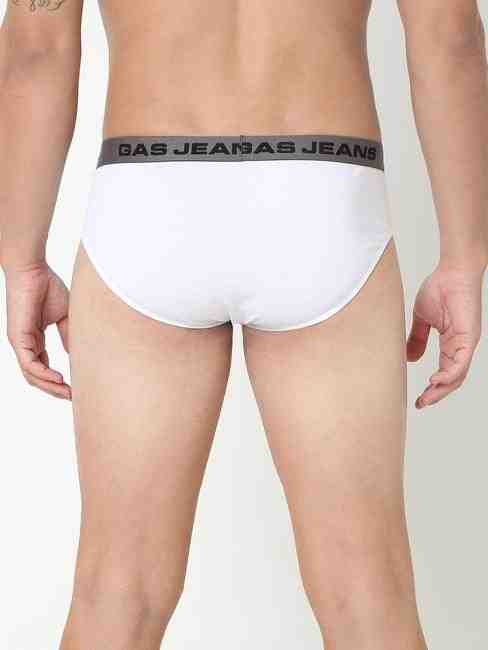 Men's Solid Classic Cotton Briefs - White