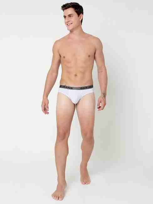 Men's Solid Classic Cotton Briefs - Grey