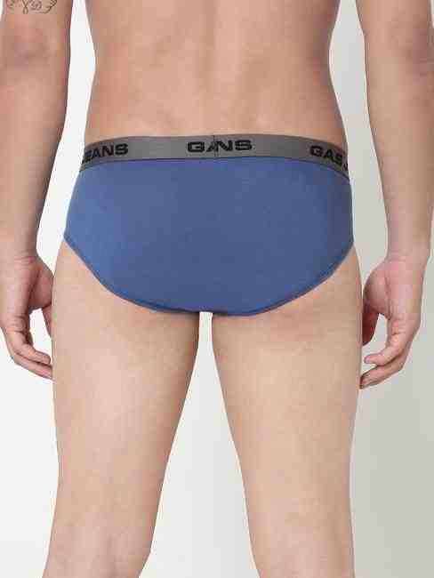 Men's Solid Classic Cotton Briefs - Navy